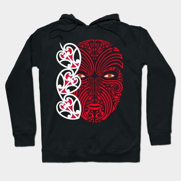 Maori warrior Hoodie by Tikitattoo